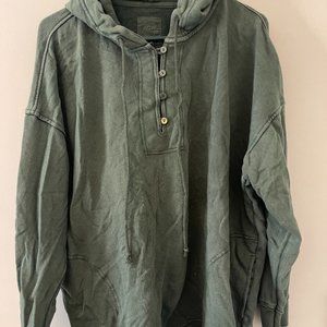 Aerie Dark Green Hooded Pullover